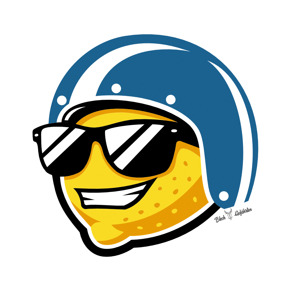 Zitrone mit Helm